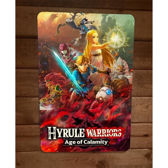 Hyrule Age of Warriors Calamity 8x12 Metal Wall Sign Video Game Poster - Picture 1 of 1